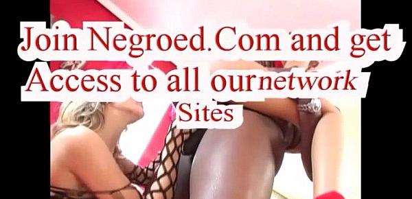  Negroed.com skinny black horny girl fucking big black negro cock and